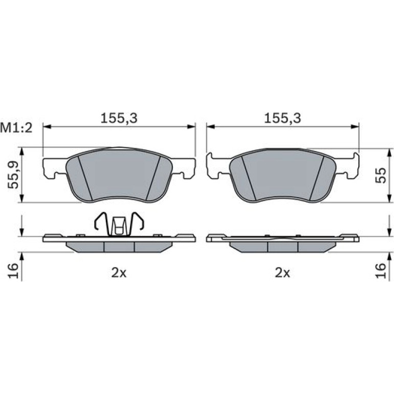 Bremsbelag 0 986 424 867 Bremsbelag 0 986 424 867