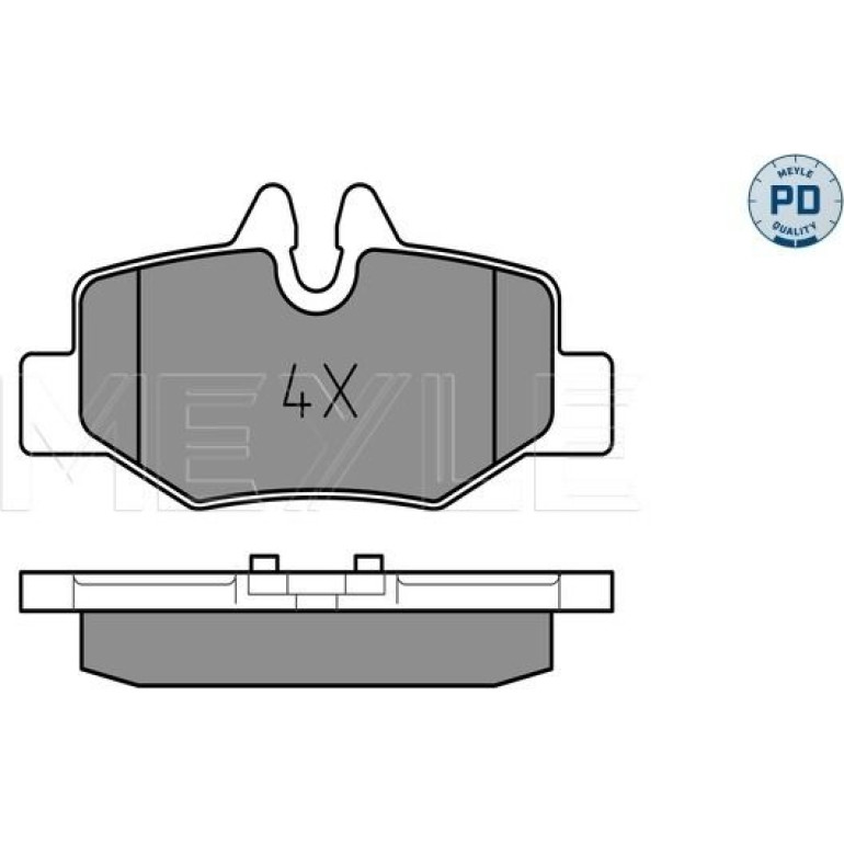 MEYLE Bremsbelagsatz Mercedes-Benz Vito/Viano 03- W639 025 240 0817/PD MEYLE Bremsbelagsatz Mercedes-Benz Vito/Viano 03- W639 025 240 0817/PD