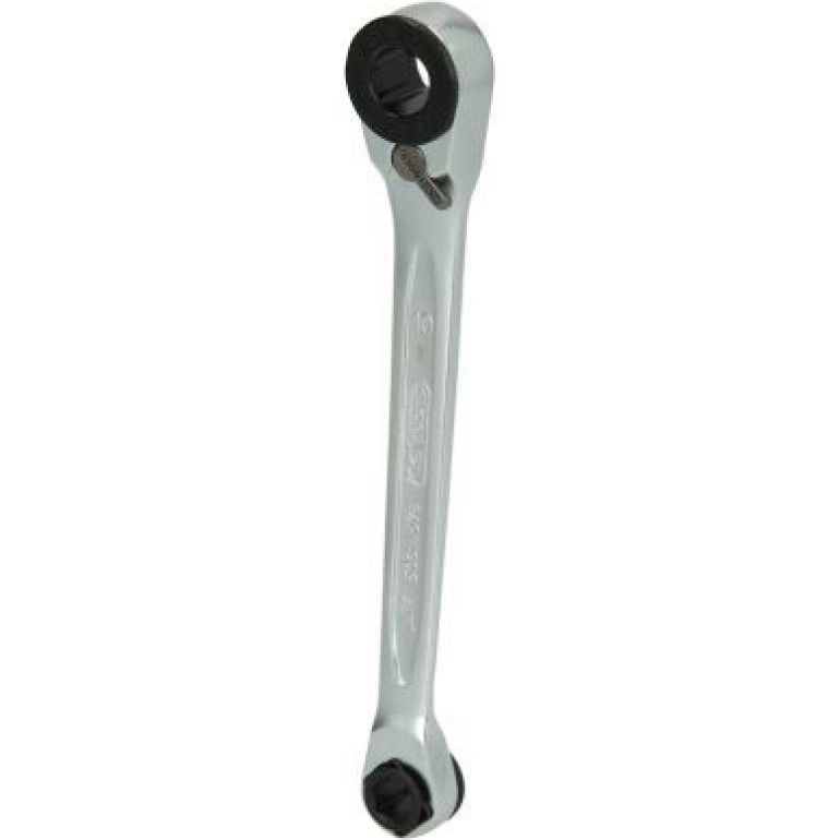 KS TOOLS Ratschen-Minischlüssel mit Öse und Umstellung auf GEARplus-Bits, 1/4x10 mm 503.4678