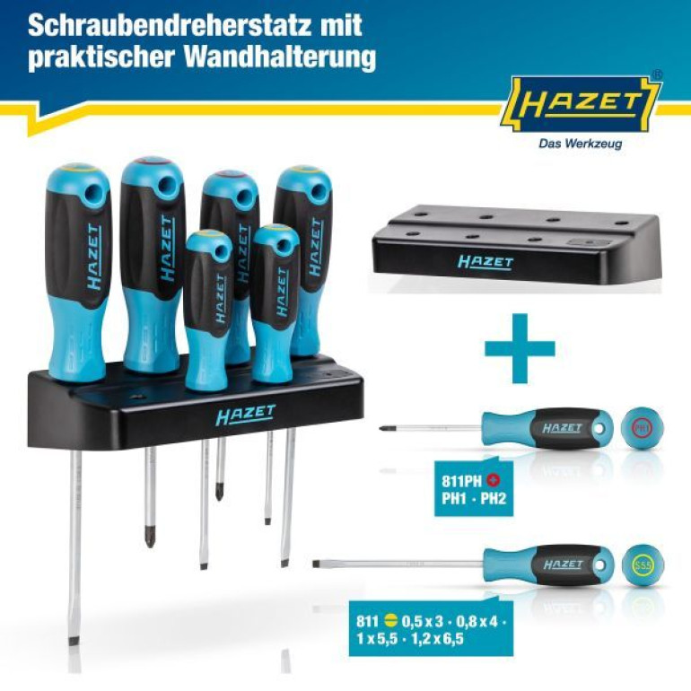 HAZET Schraubendrehersatz 811SH-1/7 HAZET Schraubendrehersatz 811SH-1/7
