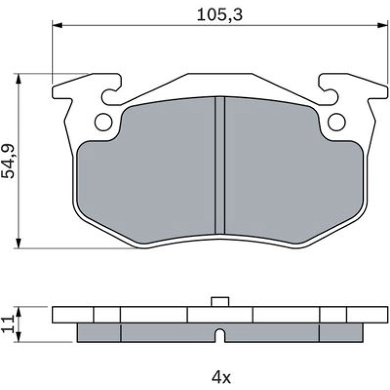 Bremsbelag 0 986 424 992 Bremsbelag 0 986 424 992