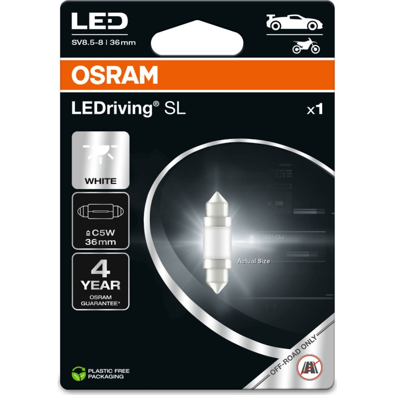 C5W 36 mm LEDriving SL White 6000K 12V Blister 1 Stück C5W 36 mm LEDriving SL White 6000K 12V Blister 1 Stück
