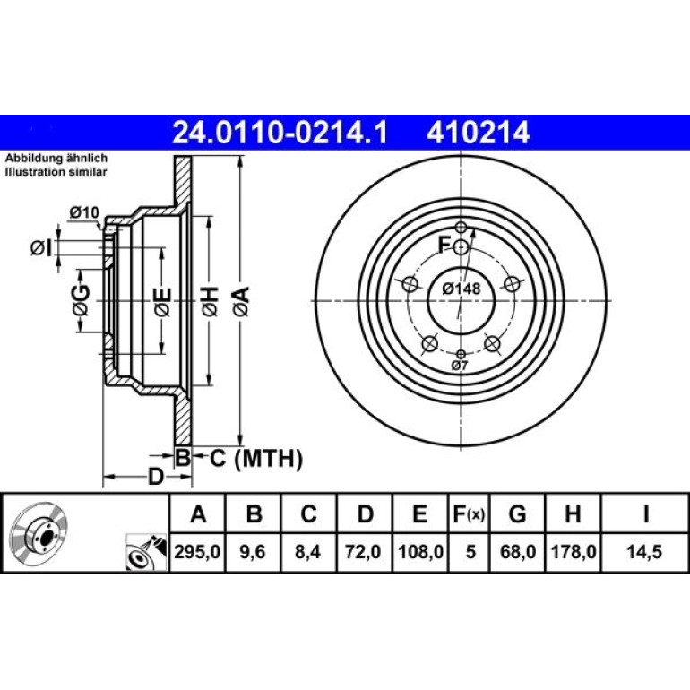 Bremsscheibe Volvo T. C70/S70/V70 97-05 24.0110-0214.1 Bremsscheibe Volvo T. C70/S70/V70 97-05 24.0110-0214.1