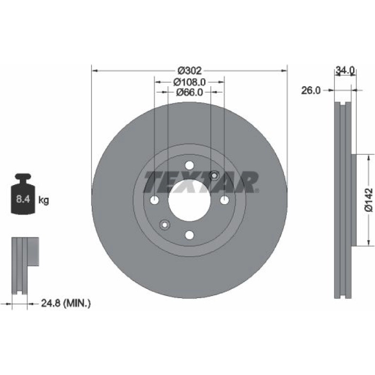 Bremsscheibe Citroen P. C4 2.0Hdi 92133203 Bremsscheibe Citroen P. C4 2.0Hdi 92133203