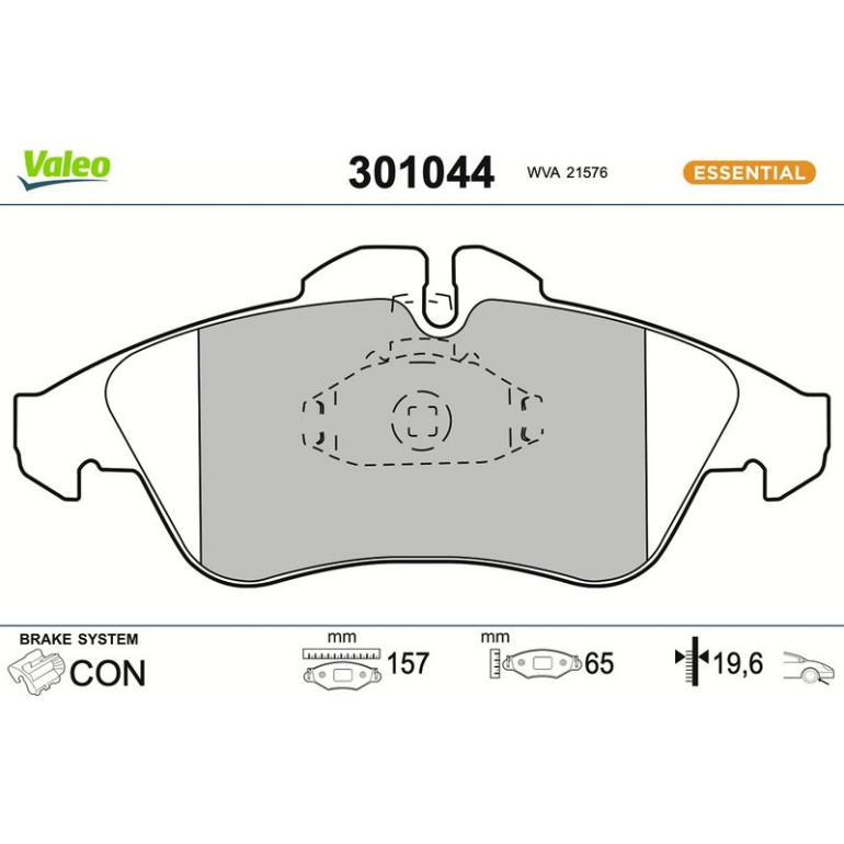 VALEO Bremsbeläge 301044 VALEO Bremsbeläge 301044