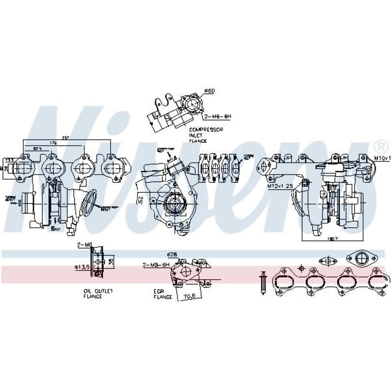 NISSENS Turbolader 93487 NISSENS Turbolader 93487