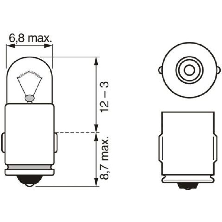 12V 2W PURE LIGHT BA7s 1987302224 12V 2W PURE LIGHT BA7s 1987302224