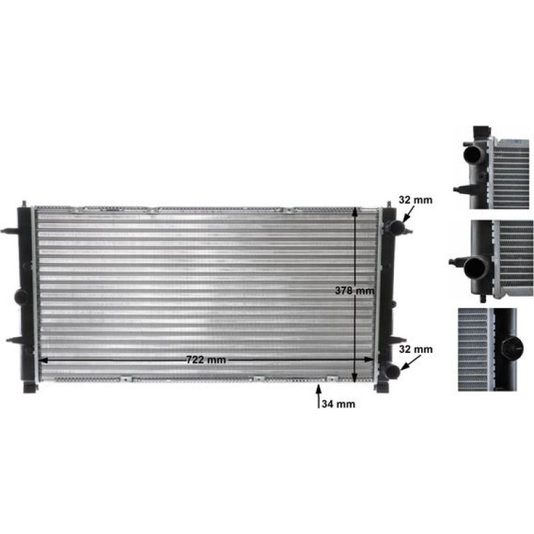 Kühler, Motorkühlung CR 398 000S Kühler, Motorkühlung CR 398 000S