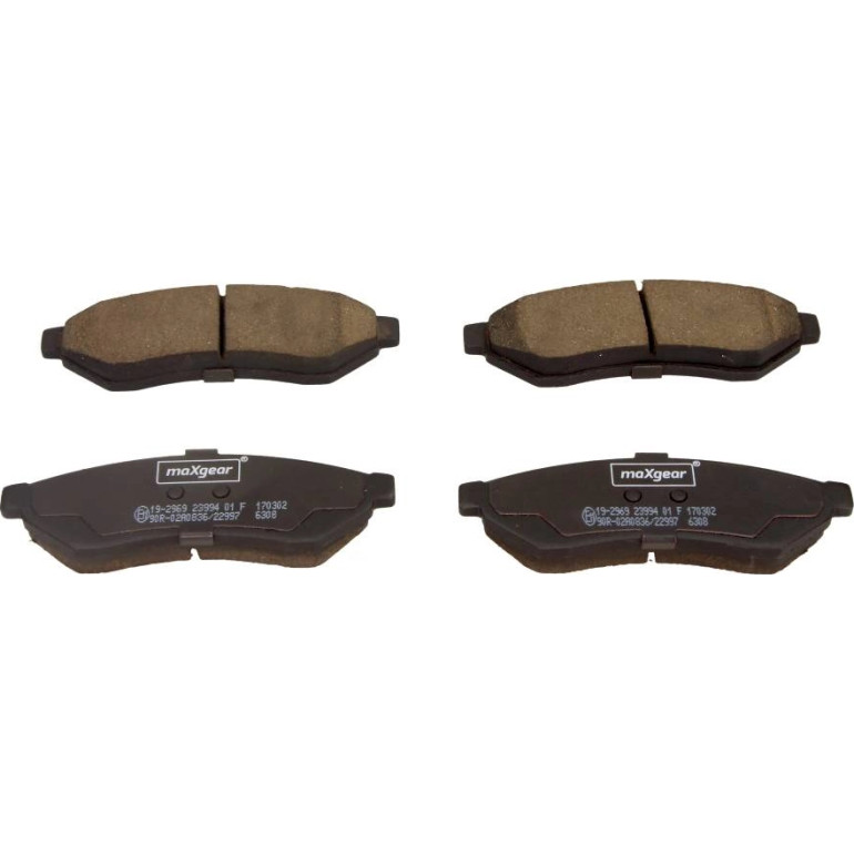 Bremsbelagsatz Chevrolet T.Evanda 06 19-2969 Bremsbelagsatz Chevrolet T.Evanda 06 19-2969