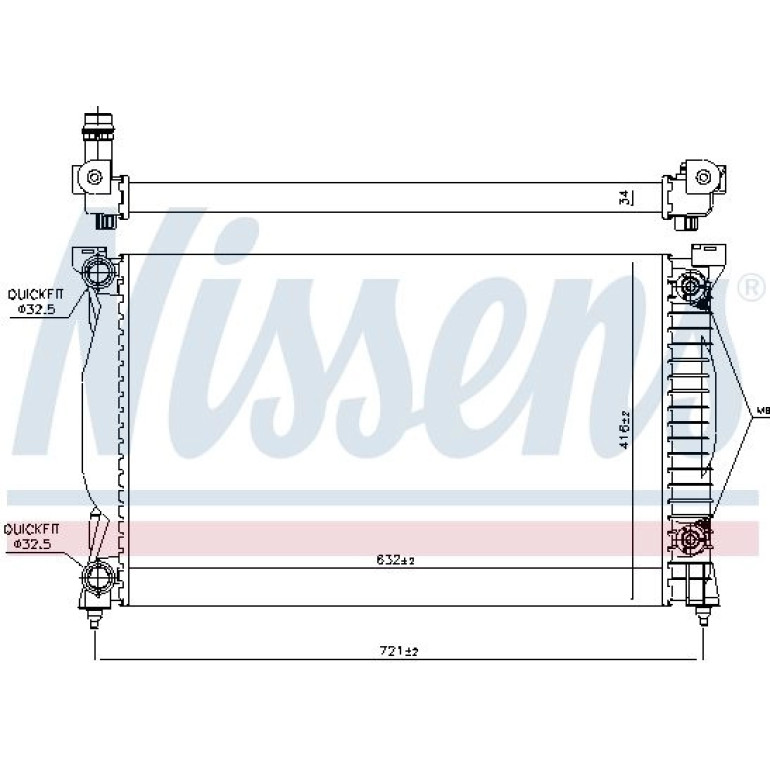 Wasserkühler PKW 60305A Wasserkühler PKW 60305A