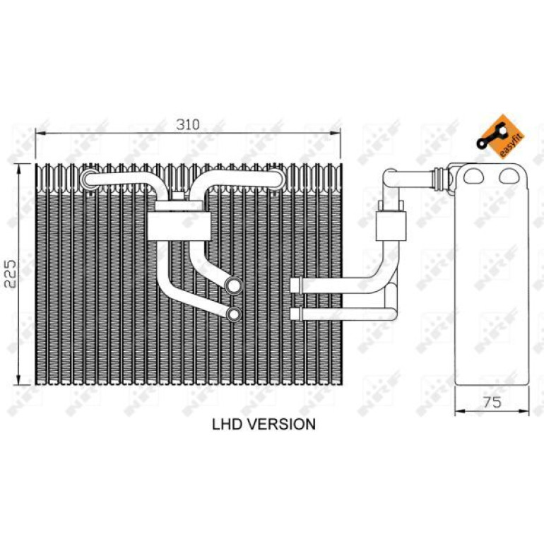 Verdampfer, Klimaanlage 36100 Verdampfer, Klimaanlage 36100