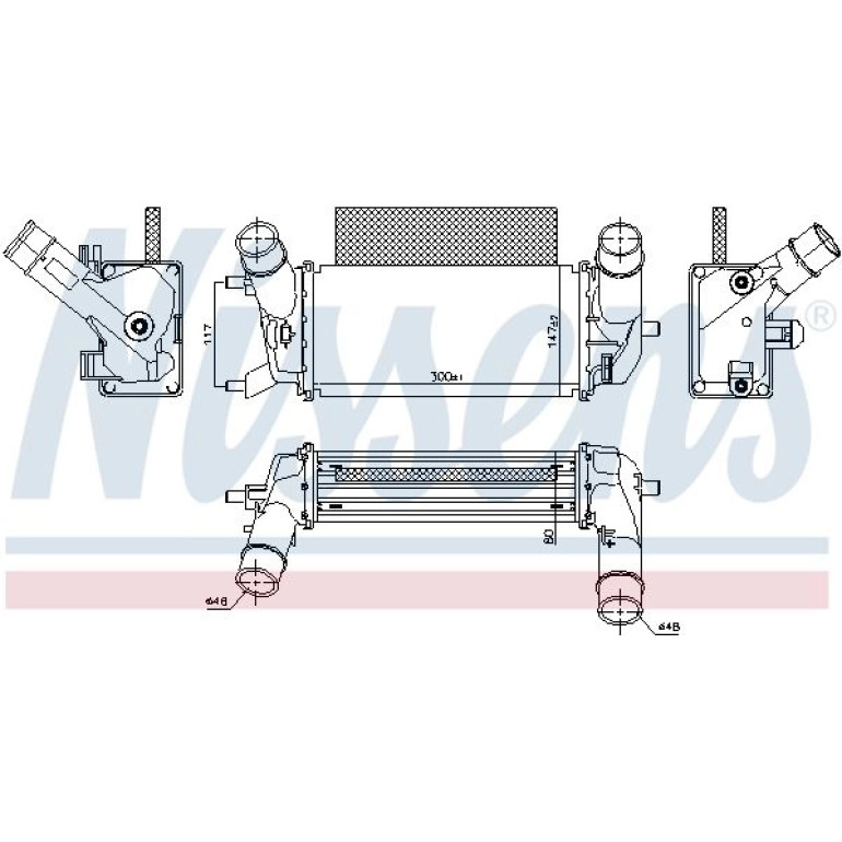 Ladeluftkühler PKW 961486 Ladeluftkühler PKW 961486