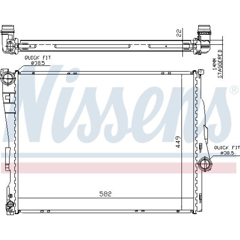 Wasserkühler PKW 60784A Wasserkühler PKW 60784A