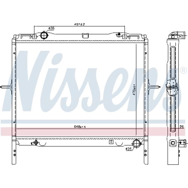 Wasserkühler PKW 66779 Wasserkühler PKW 66779