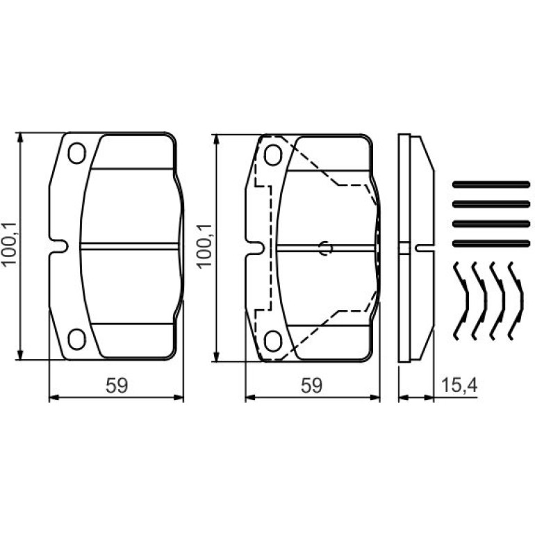 Bosch Bremsbelagsatz 0 986 469 390 Bosch Bremsbelagsatz 0 986 469 390