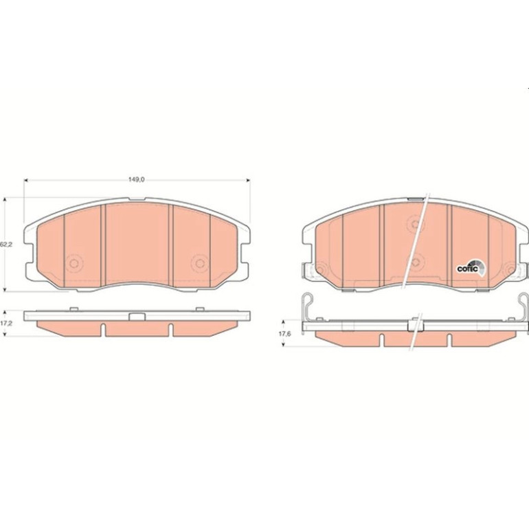 Bremsklötze VA GDB1715 Bremsklötze VA GDB1715