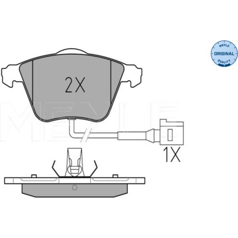 Bremsbelagsatz Vw P. Eos/Golf/Passat 05-12 Mit Sensor 025 238 0120/W Bremsbelagsatz Vw P. Eos/Golf/Passat 05-12 Mit Sensor 025 238 0120/W