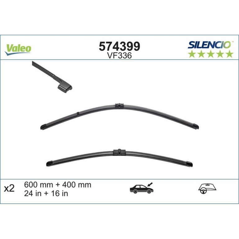 VM336 VALEO Silencio X.TRM Wischer 574399 VM336 VALEO Silencio X.TRM Wischer 574399
