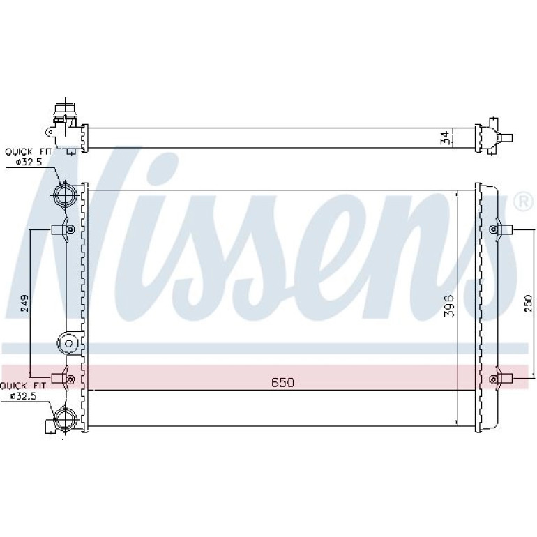 Wasserkühler PKW 65011 Wasserkühler PKW 65011