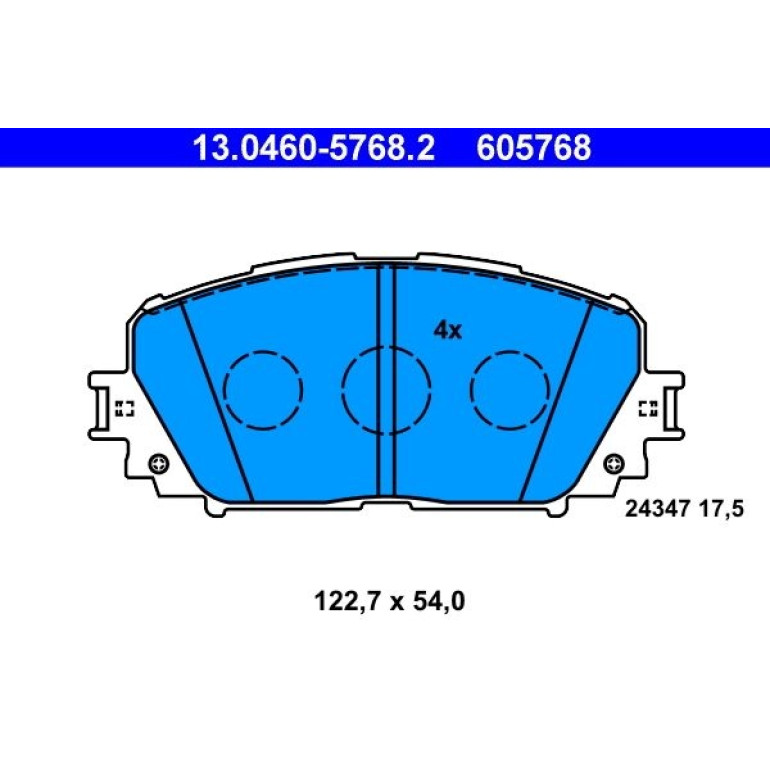 Bremsbelagsatz, Scheibenbremse 13.0460-5768.2 Bremsbelagsatz, Scheibenbremse 13.0460-5768.2