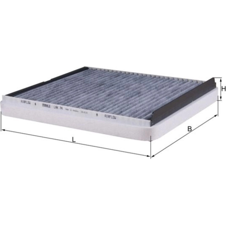 MAHLE Filter, Innenraumluft LAK 74 MAHLE Filter, Innenraumluft LAK 74