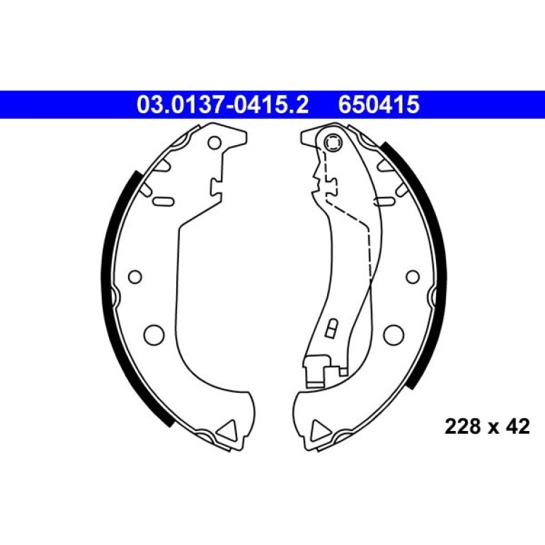 Bremsbackensatz 03.0137-0415.2