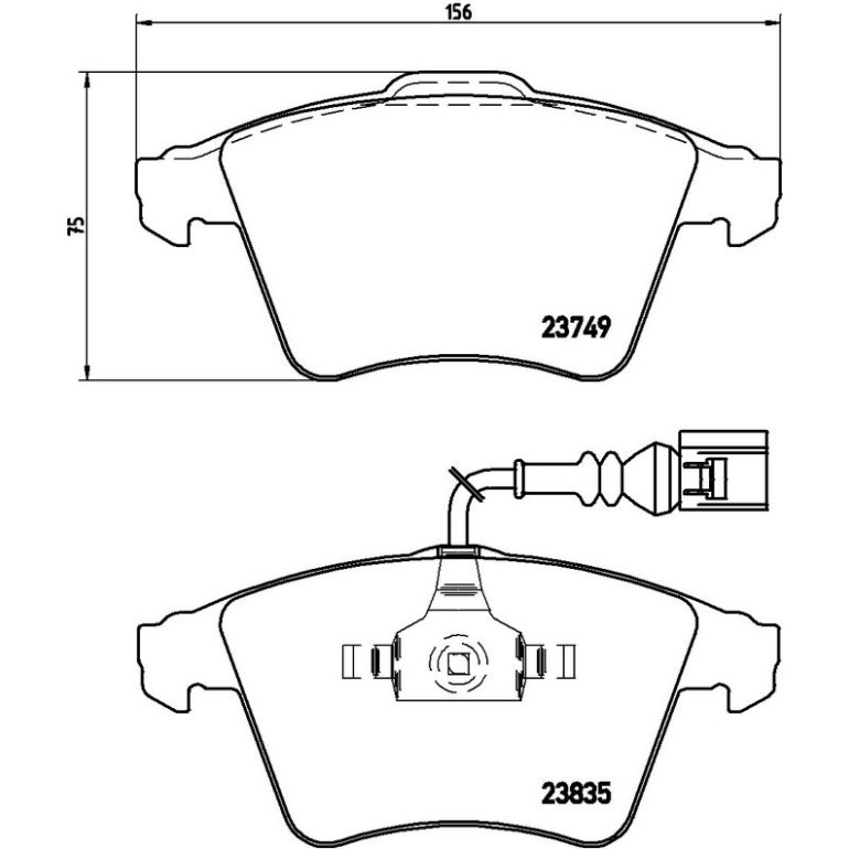 BREMBO Bremsklötze VA P 85 090 BREMBO Bremsklötze VA P 85 090