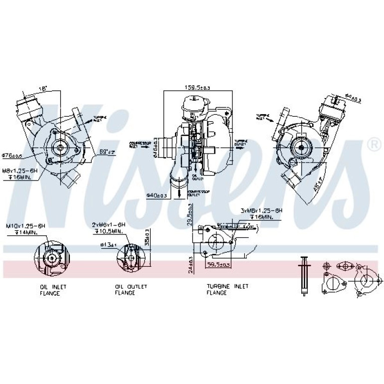 NISSENS Turbolader 93203 NISSENS Turbolader 93203