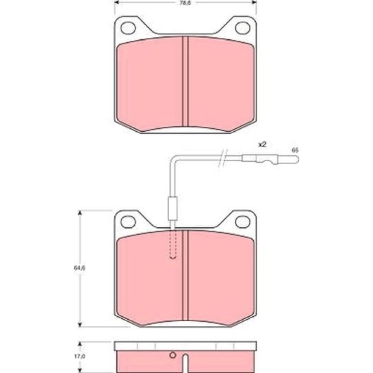 TRW Bremsbeläge GDB151 TRW Bremsbeläge GDB151