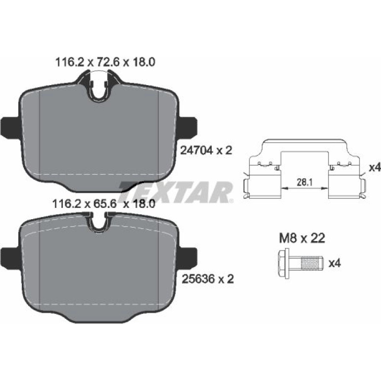 Bremsbelagsatz Bmw T. 7 3.0-4.4 15 2470401 Bremsbelagsatz Bmw T. 7 3.0-4.4 15 2470401