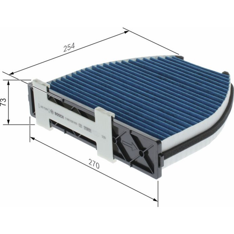 Aktivkohleinnenraumfilter 0 986 628 600 Aktivkohleinnenraumfilter 0 986 628 600