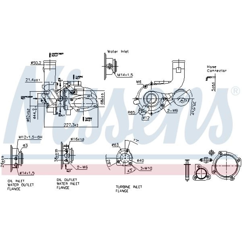 NISSENS Turbolader 93169 NISSENS Turbolader 93169