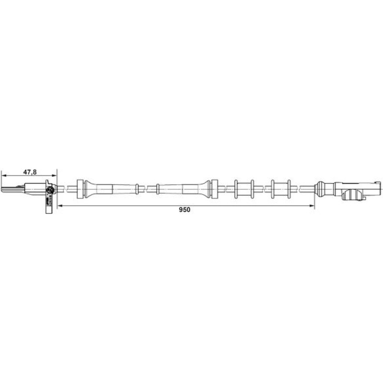 Sensor, Raddrehzahl re 0 265 007 883 Sensor, Raddrehzahl re 0 265 007 883
