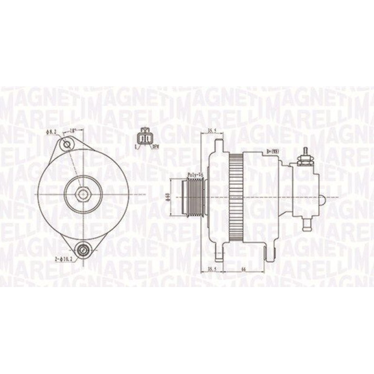 MAGNETI MARELLI Generator 063731900010 MAGNETI MARELLI Generator 063731900010