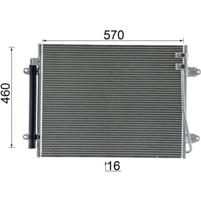 Kondensator, Klimaanlage AC 734 000P Kondensator, Klimaanlage AC 734 000P