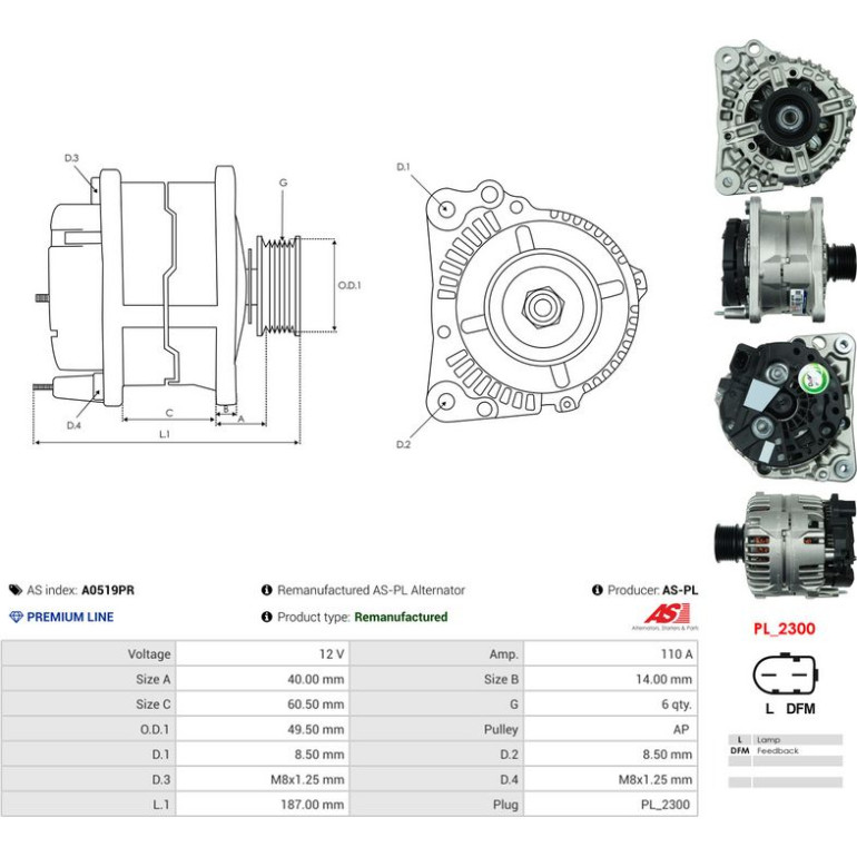 Generator A0519PR Generator A0519PR