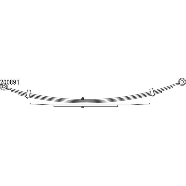 Federpaket - Federung/Dämpfung Ford T. Ranger 06-12/Mazda Bt-50 06-15 (3+2) (580/745mm) 10.200.891.00