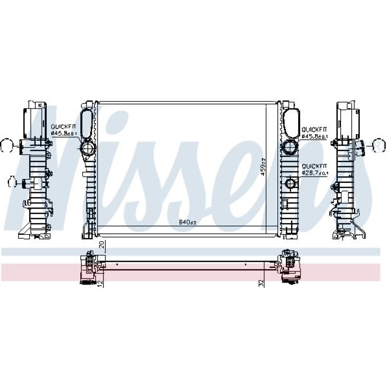 Wasserkühler PKW 62797A Wasserkühler PKW 62797A