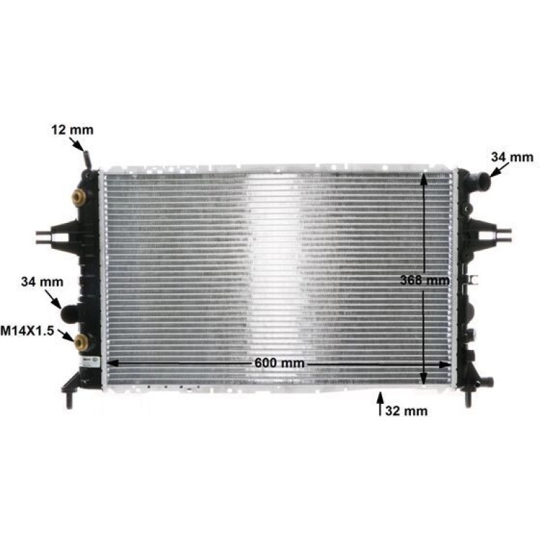 MAHLE Kühler, Motorkühlung CR 229 000S MAHLE Kühler, Motorkühlung CR 229 000S