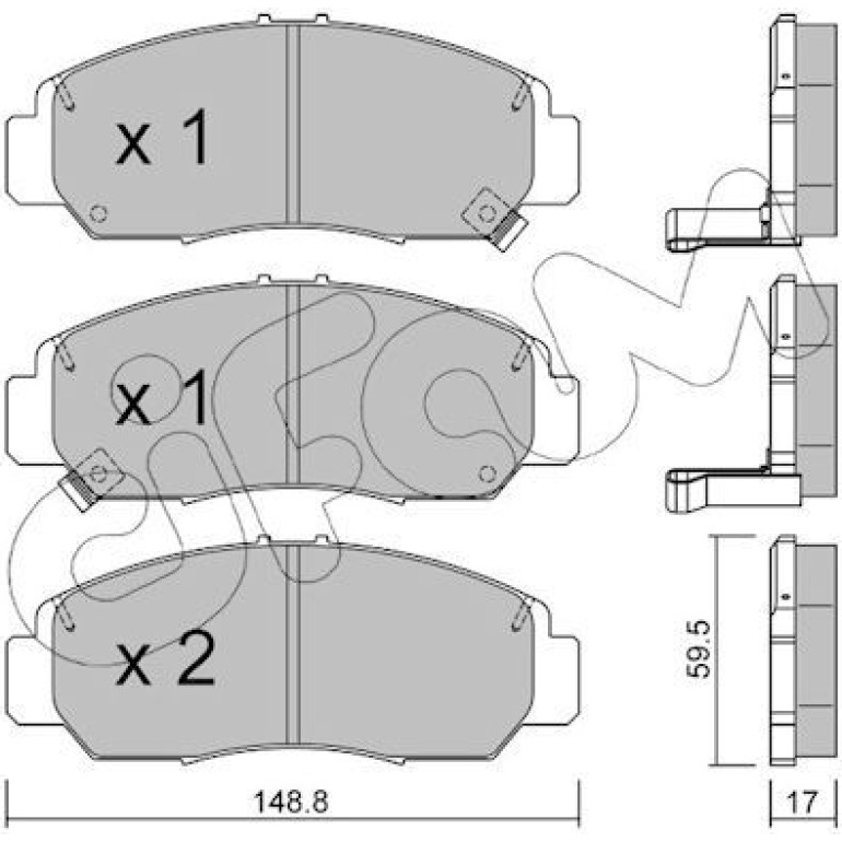 CIFAM Bremsbelagsatz, Scheibenbremse 822-462-0 CIFAM Bremsbelagsatz, Scheibenbremse 822-462-0