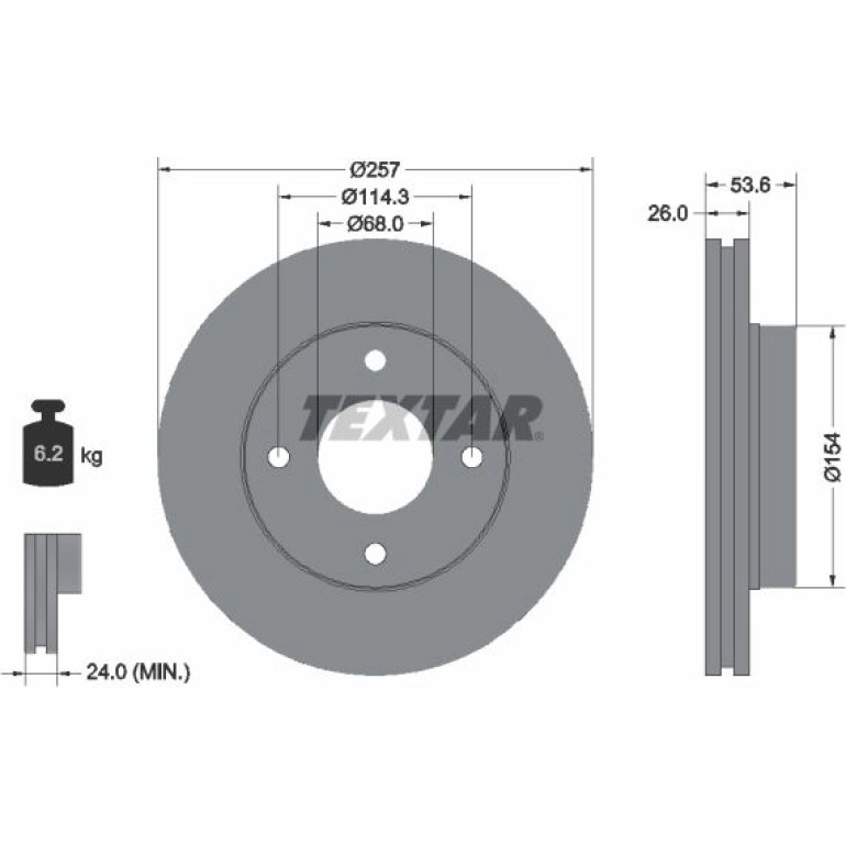 Bremsscheibe Nissan P. Nv200 1.5Dci/1.6 02/10 92253103 Bremsscheibe Nissan P. Nv200 1.5Dci/1.6 02/10 92253103