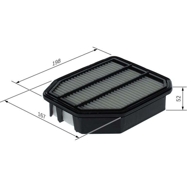 Luftfiltereinsatz F 026 400 711 Luftfiltereinsatz F 026 400 711