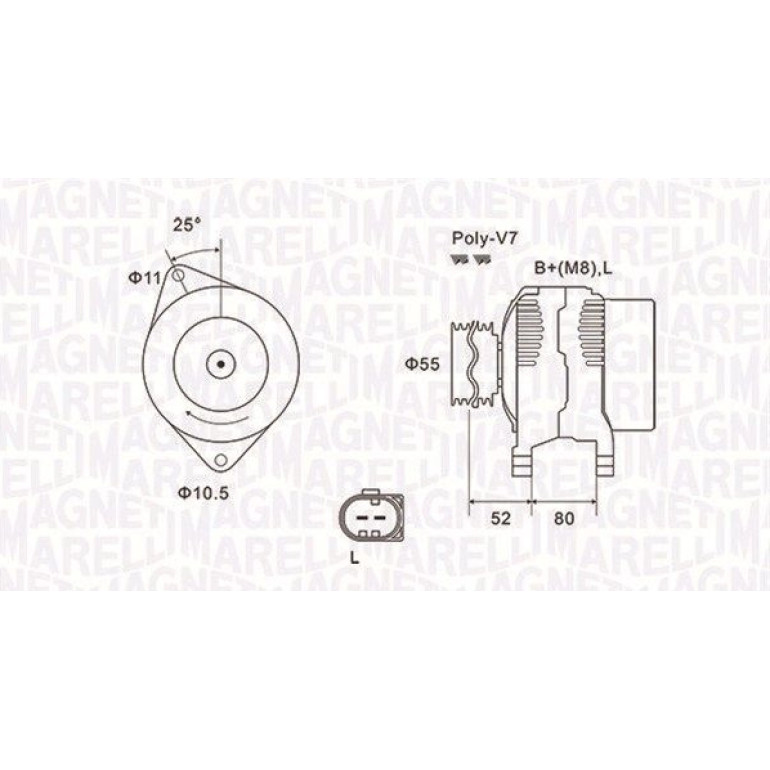 MAGNETI MARELLI Generator 063731837010 MAGNETI MARELLI Generator 063731837010
