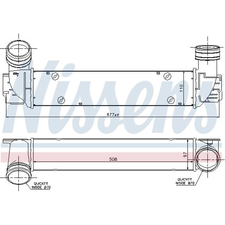 Ladeluftkühler PKW 96551
