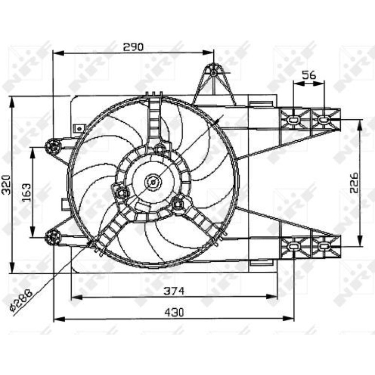 Lüfter Motorkühlung 47038 Lüfter Motorkühlung 47038