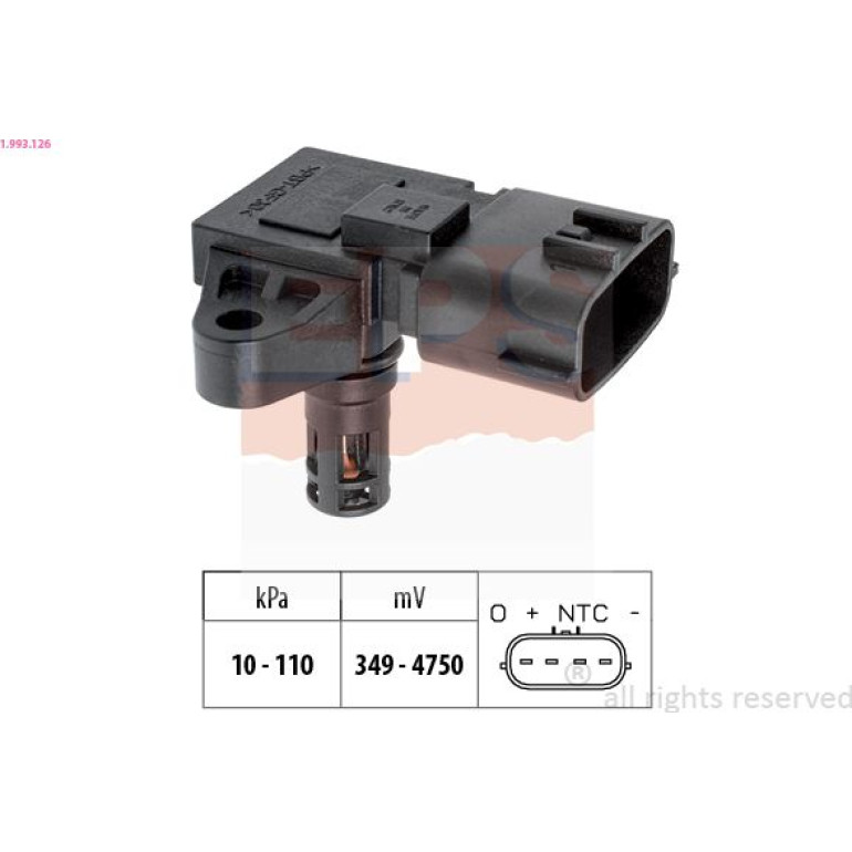 Luftdrucksensor, Saugrohrdruckg 1.993.126 Luftdrucksensor, Saugrohrdruckg 1.993.126