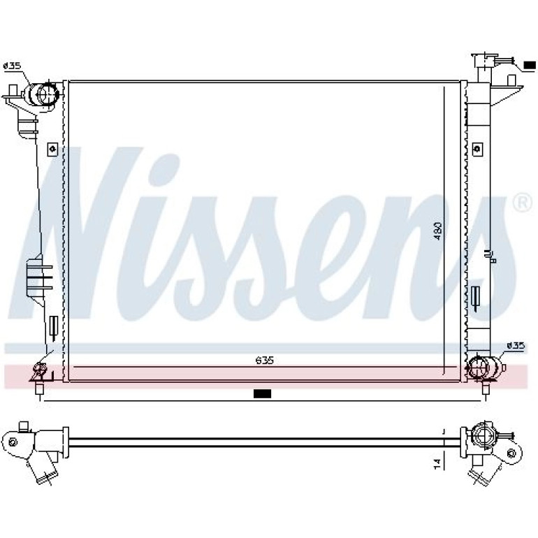 Wasserkühler PKW 66761