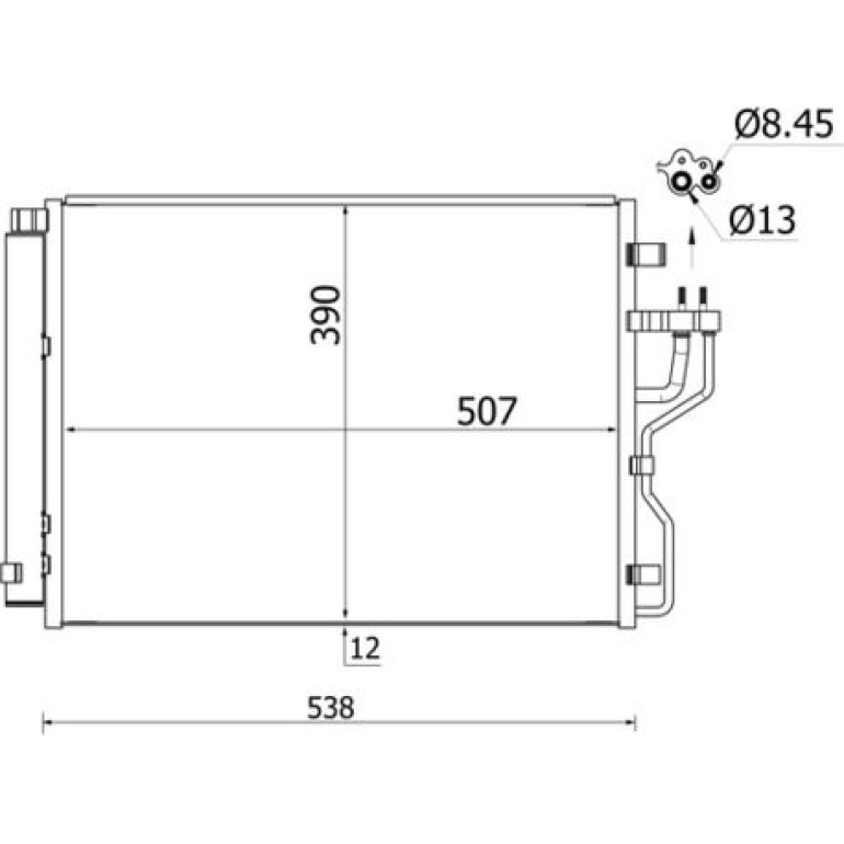 MAHLE Kondensator, Klimaanlage AC 768 000S MAHLE Kondensator, Klimaanlage AC 768 000S