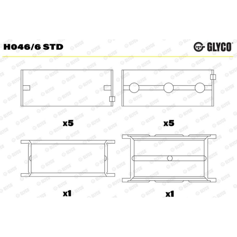 KURBELWELLENLAGER H046/6 STD KURBELWELLENLAGER H046/6 STD