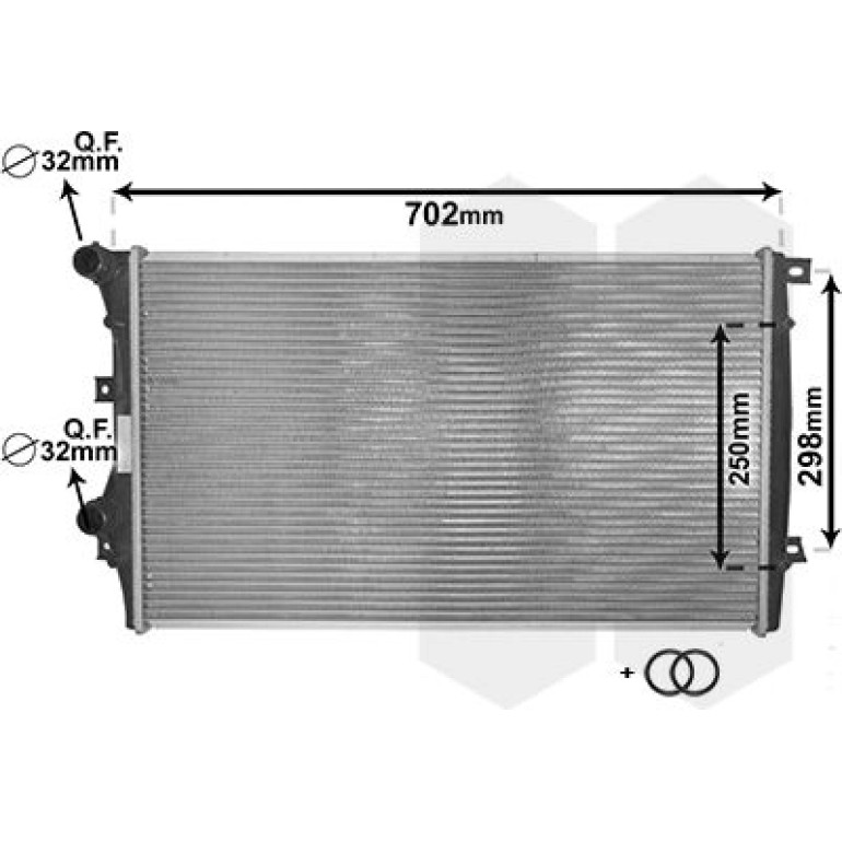 VAN WEZEL Kühler, Motorkühlung 58002206 VAN WEZEL Kühler, Motorkühlung 58002206